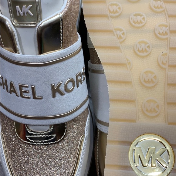 MICHAEL KORS TEDDI TRAINER PIXIE FINE GLITTER - Picture 15 of 16